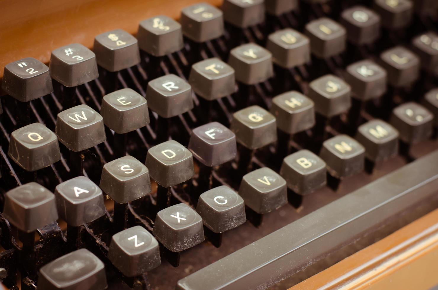 Old English Typewriter in Warm Vintage Tone photo