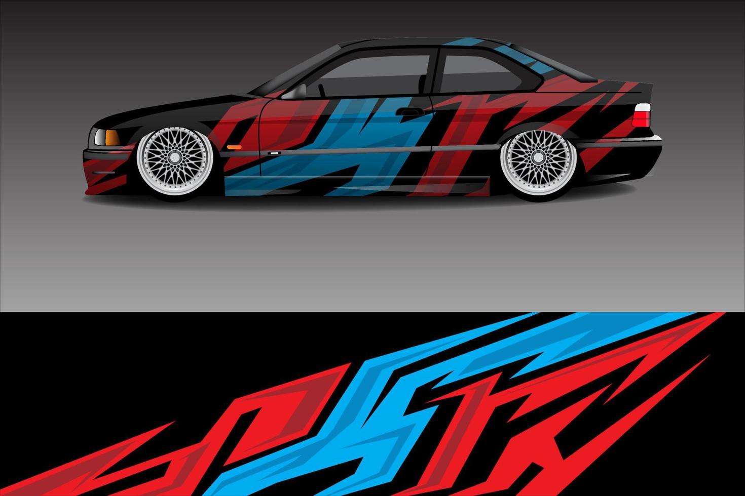 Race car livery design vector