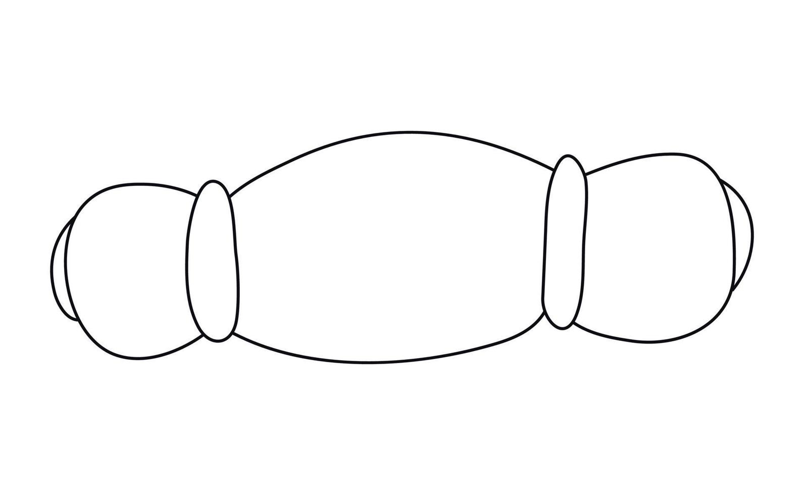 Vector hand drawn flat linear illustration