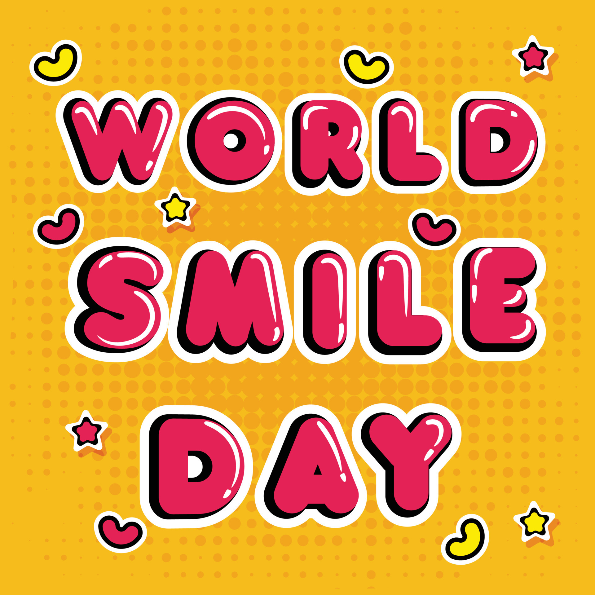 Happy world smile day banner. Good mood. Fun concept. 10697766 Vector Art at Vecteezy