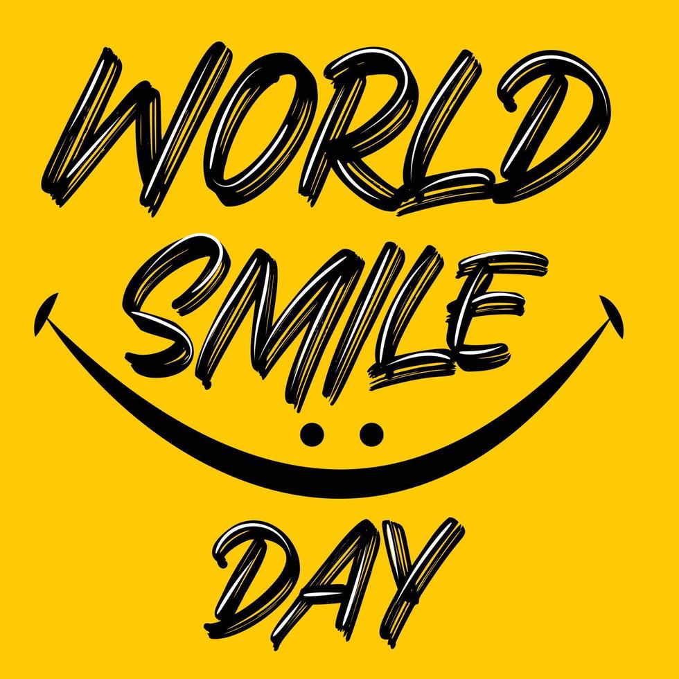 World Smile Day Vector Template Design Illustration.