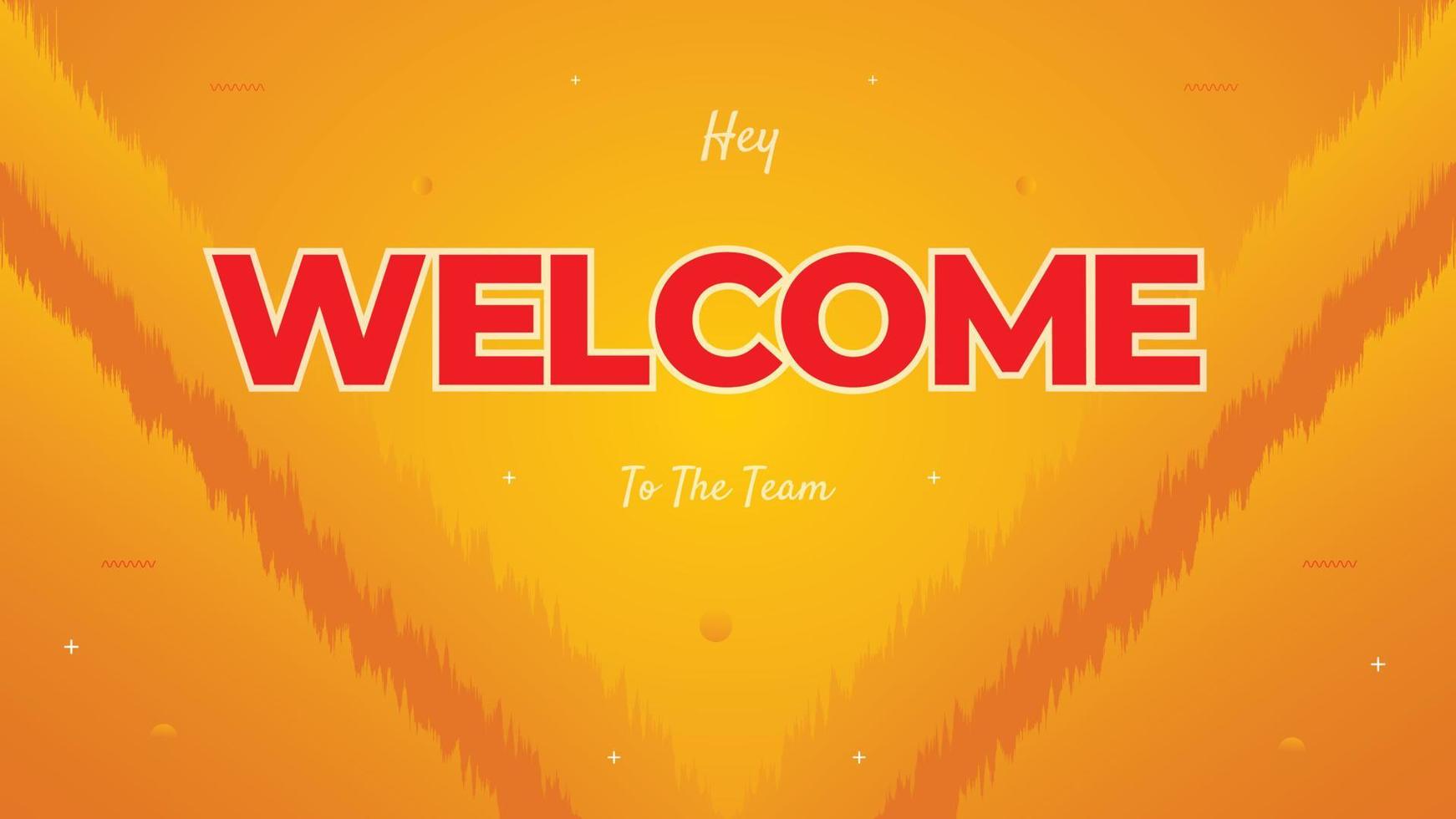 Welcome banner and sign with colorful background design vector