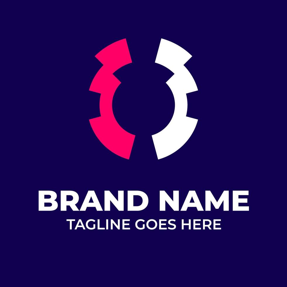 Logo is the brand identity of a company, this logo with guideline style guide vector