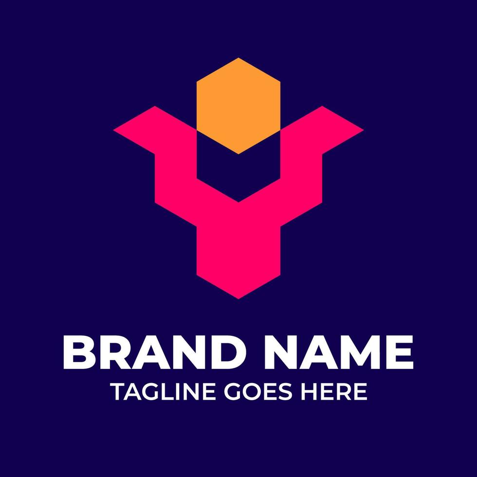 Logo is the brand identity of a company, this logo with guideline style guide vector