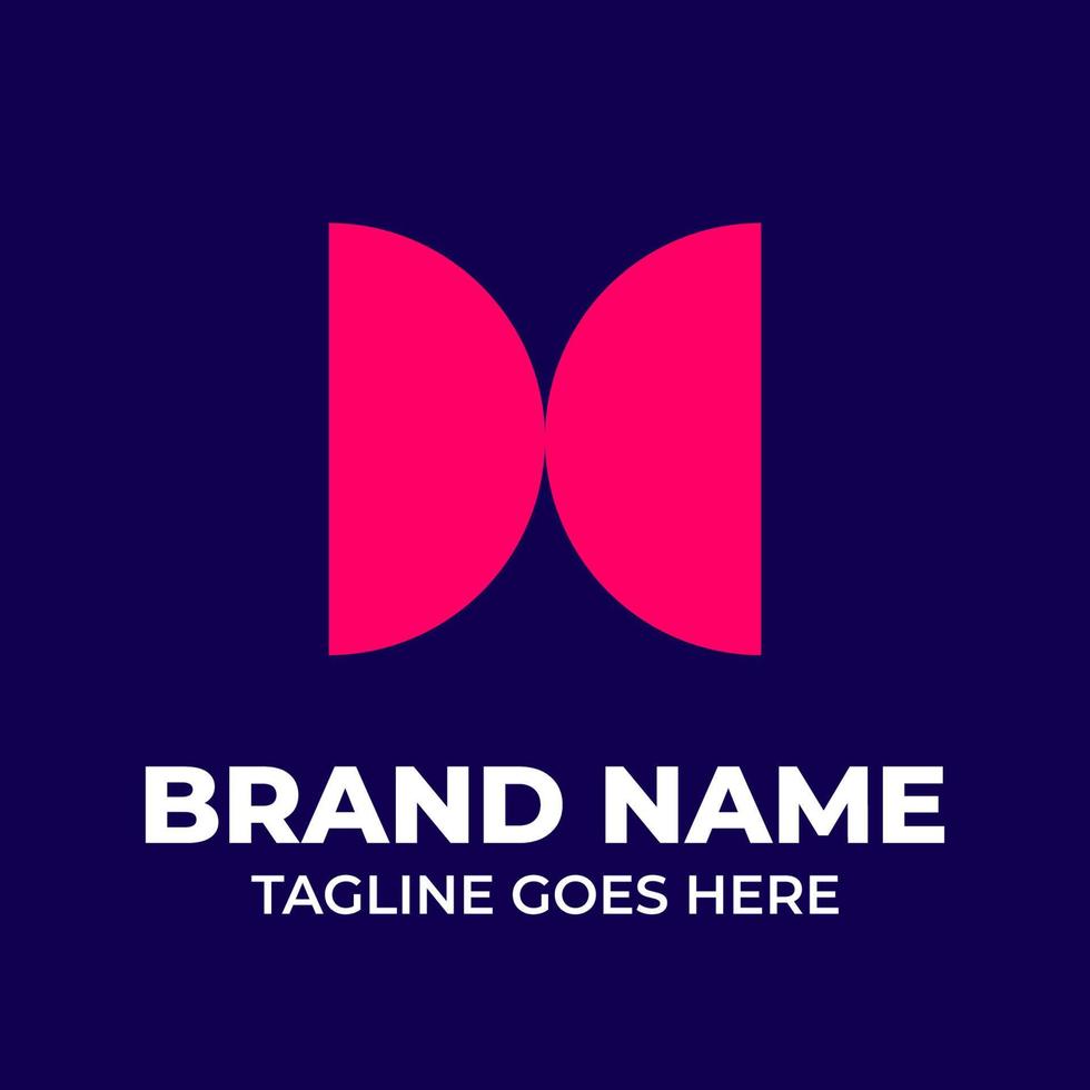 Logo is the brand identity of a company, this logo with guideline style guide vector