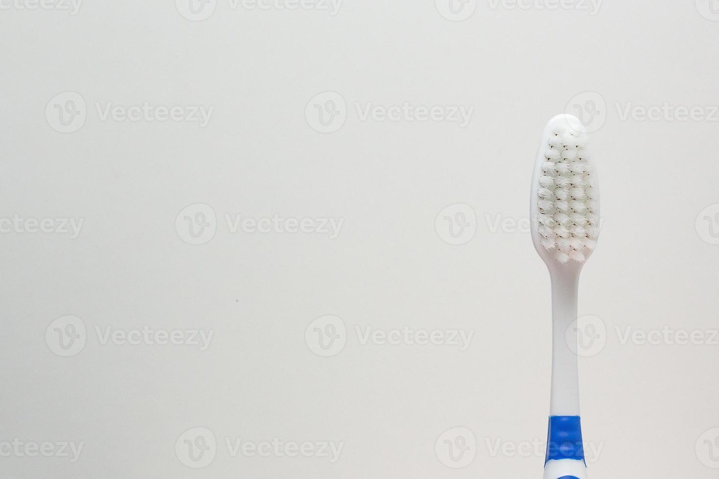 A Toothbrush on white background close up image. photo