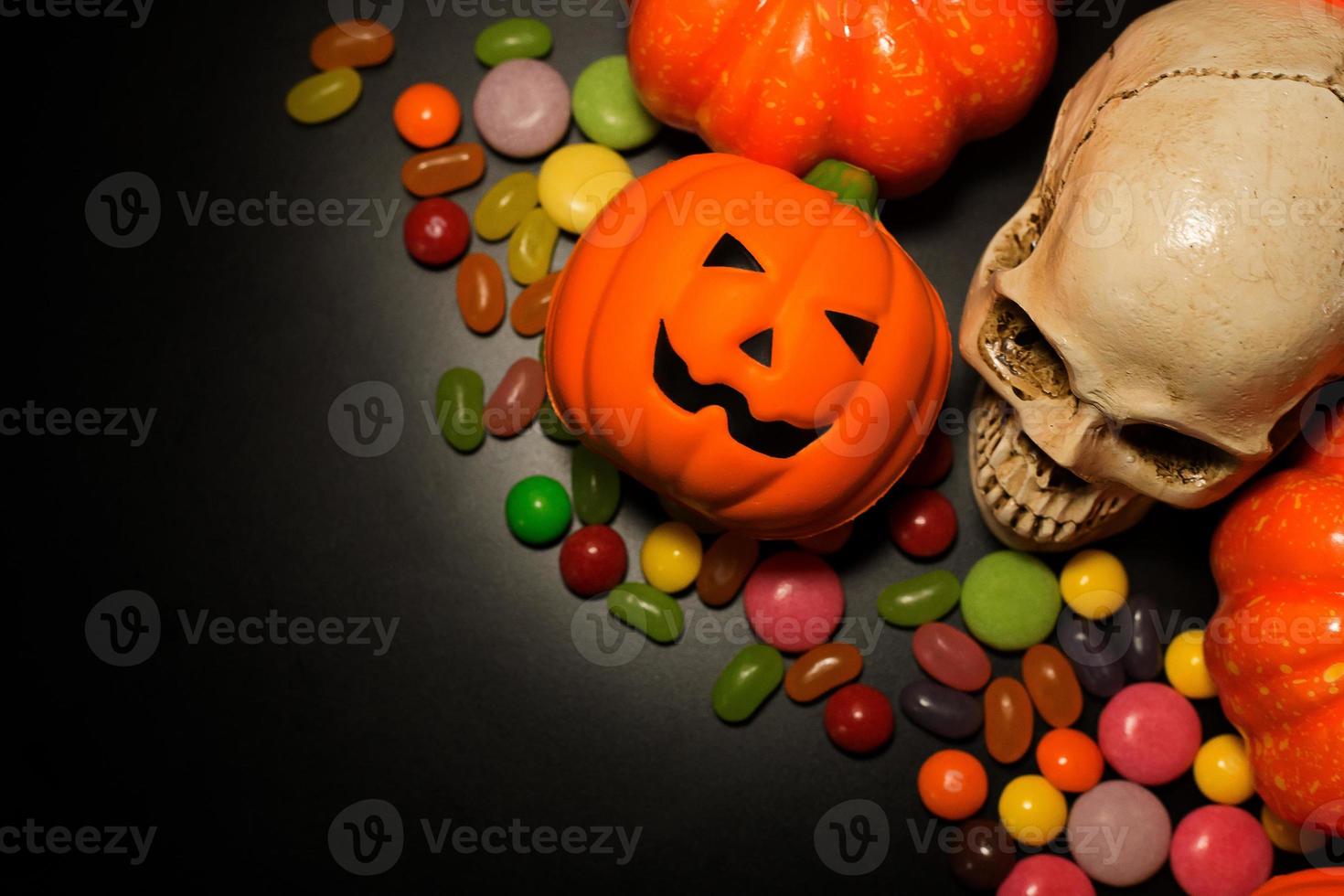 The Halloween background dark tone image background. photo