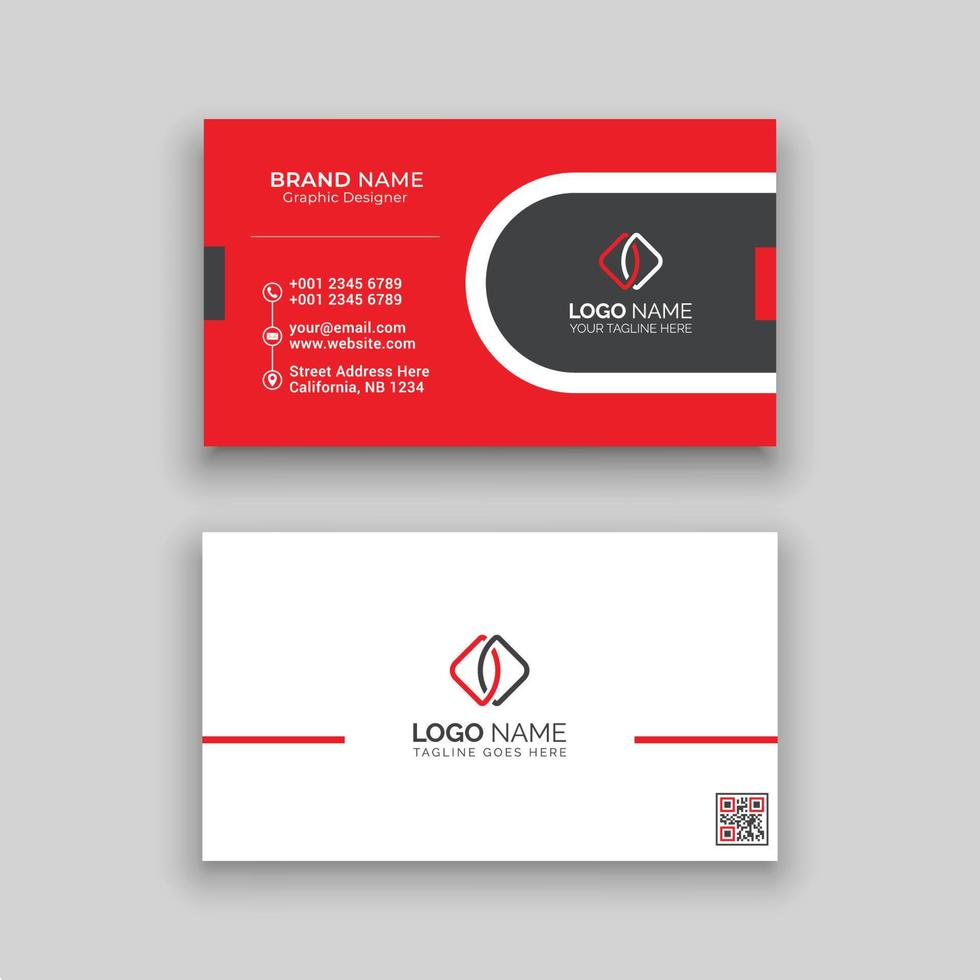 Business card design template vector