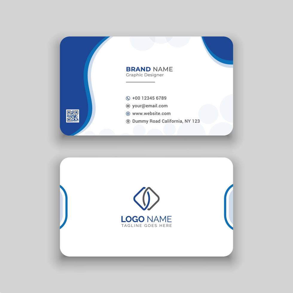 Business card design template vector