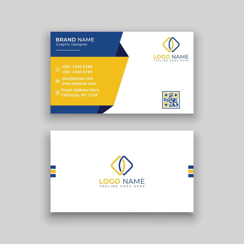 Business card design template vector