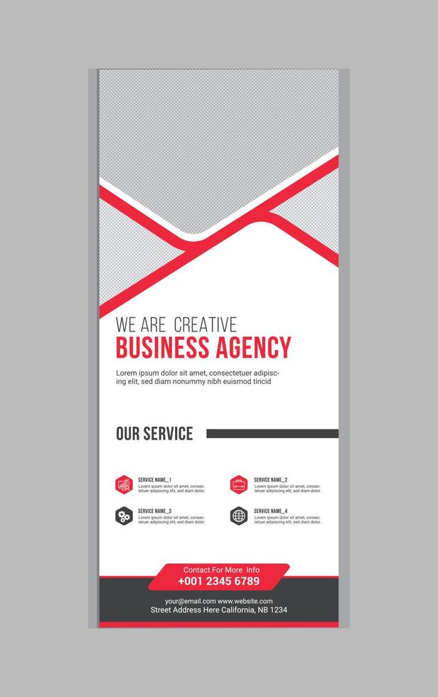 Roll up banner design vector