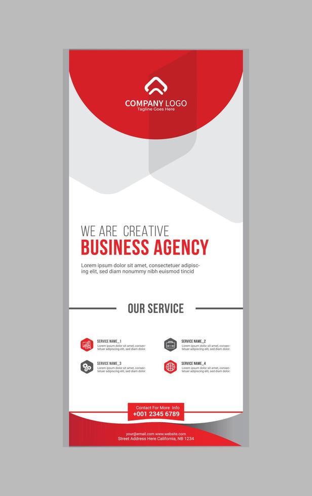 Roll up banner design vector