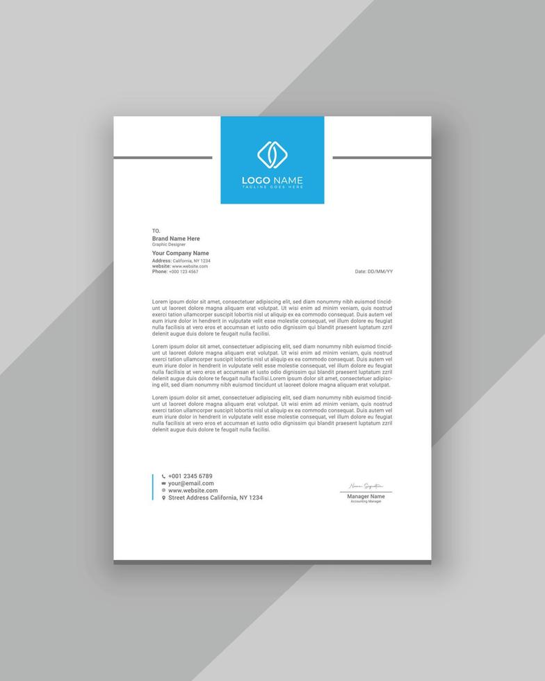 Letterhead Design template vector
