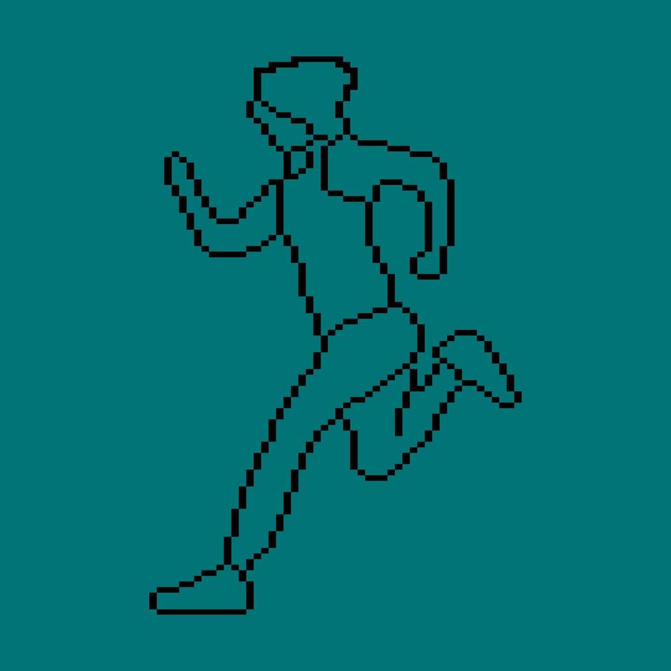 Pixeled human element vector