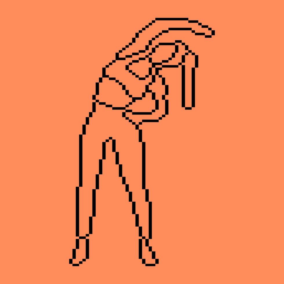 Pixeled human element vector