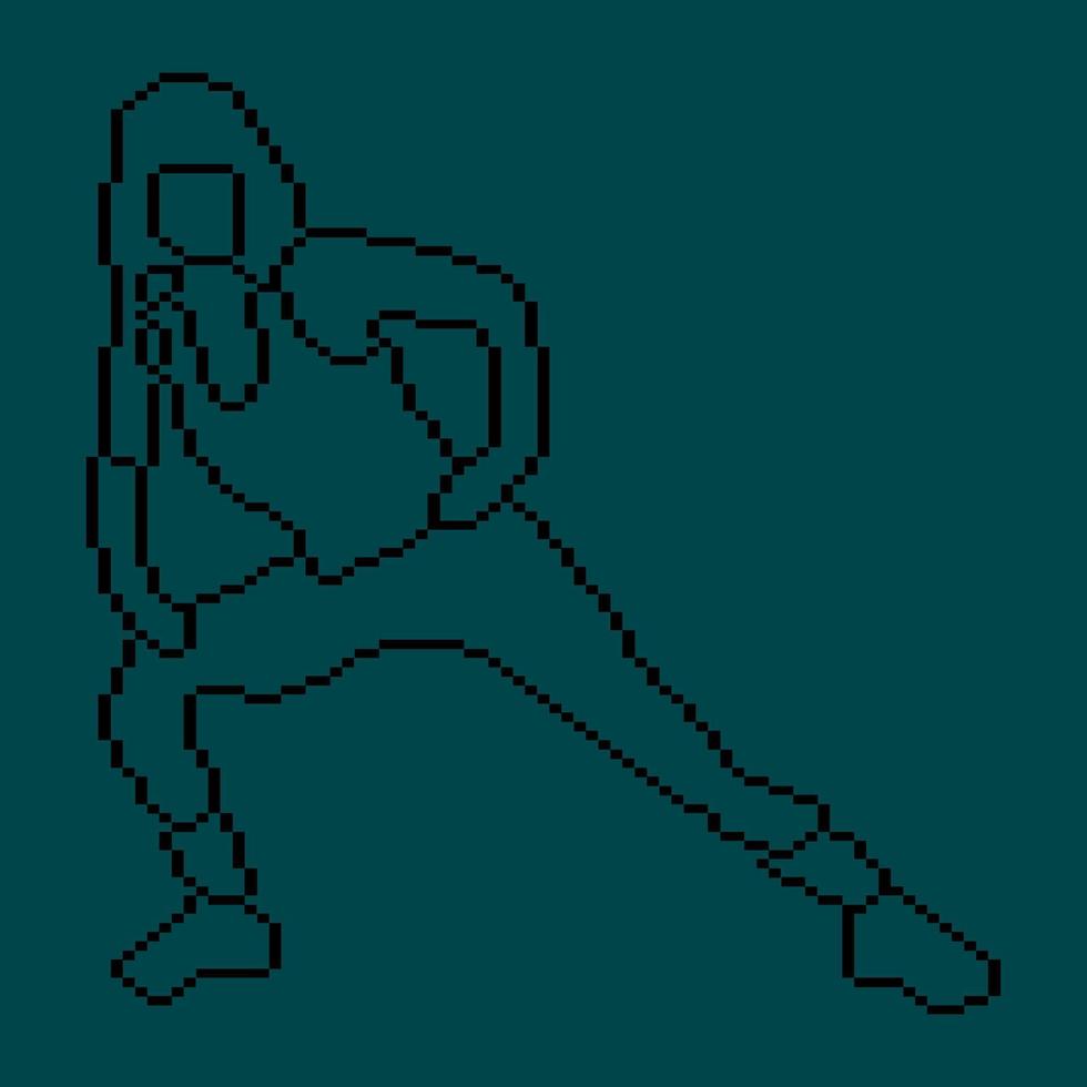 Pixeled human element vector