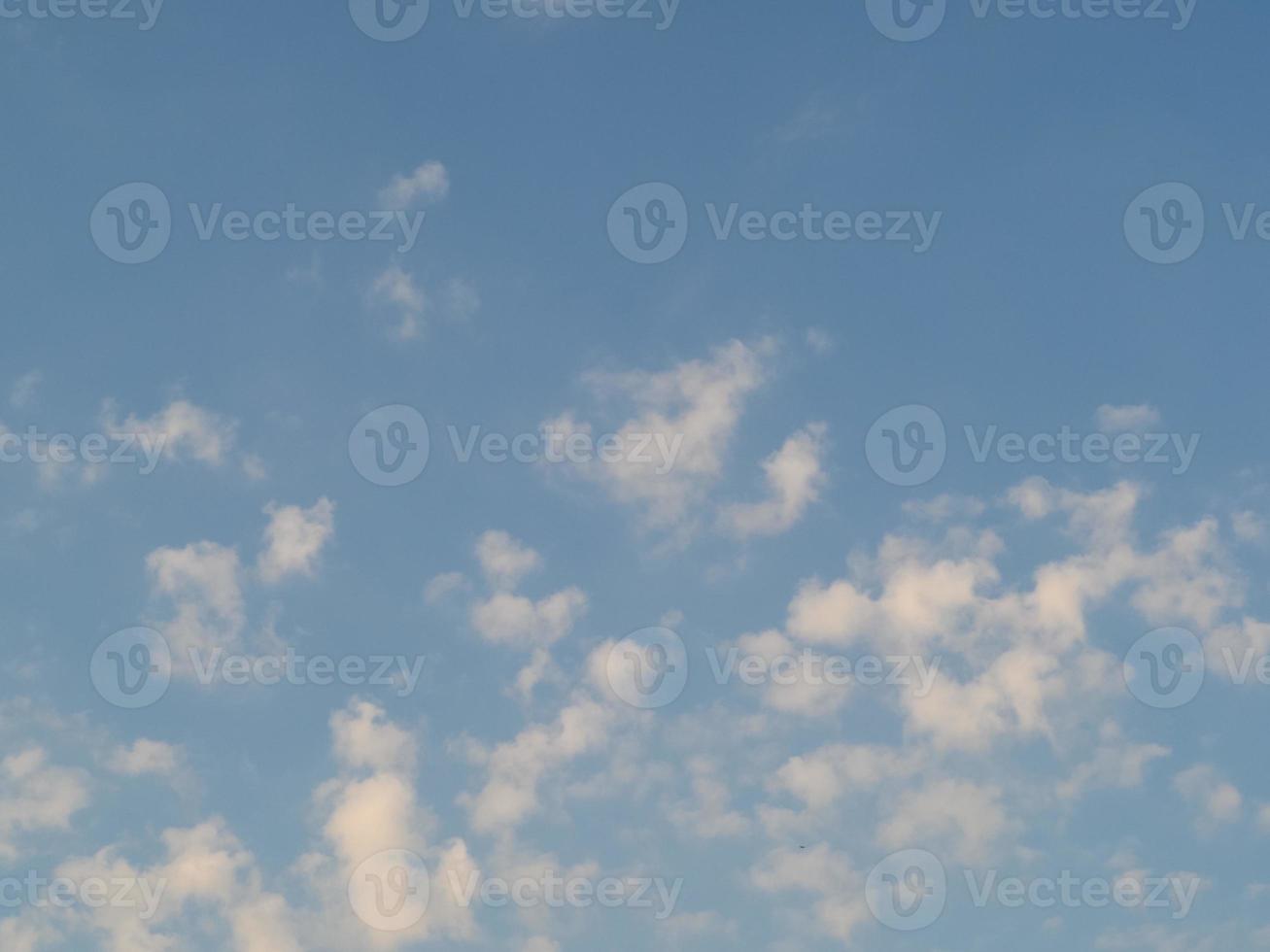 blue sky with clouds background photo