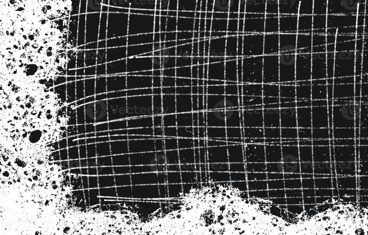Grunge Black And White Urban. Dark Messy Dust Overlay Distress Background. Easy To Create Abstract Dotted, Scratched, Vintage Effect With Noise And Grain photo