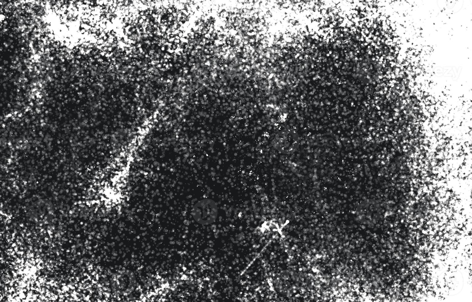 Grunge Black And White Urban. Dark Messy Dust Overlay Distress Background. Easy To Create Abstract Dotted, Scratched, Vintage Effect With Noise And Grain photo