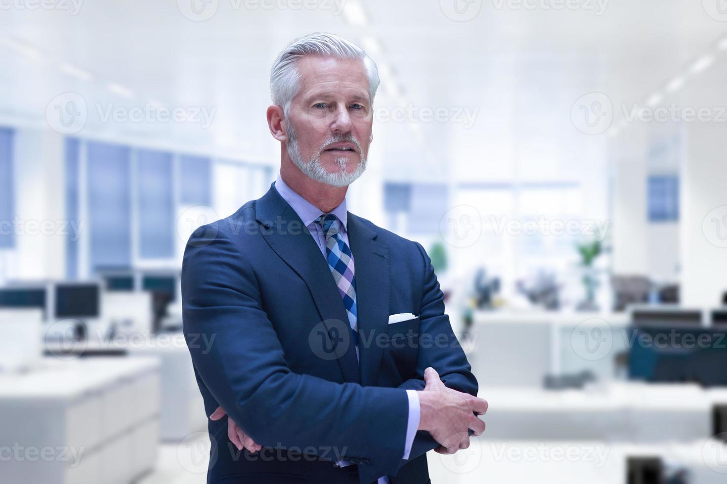 Senior businessman in his office photo