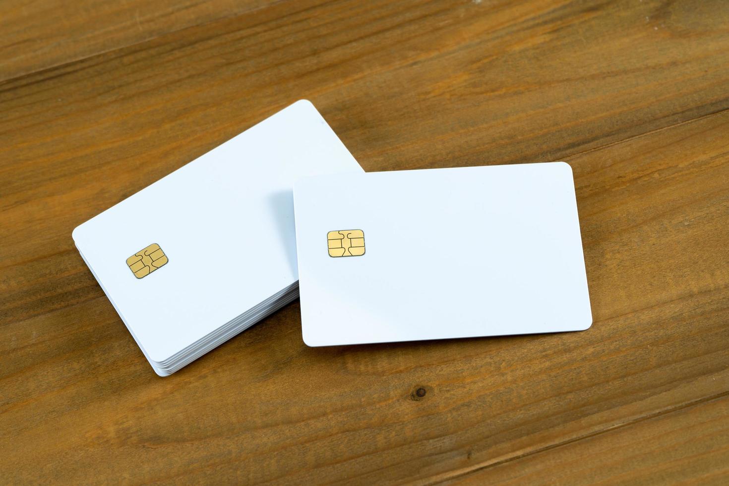 Blank credit card on wood background. 10701437 Stock Photo at Vecteezy