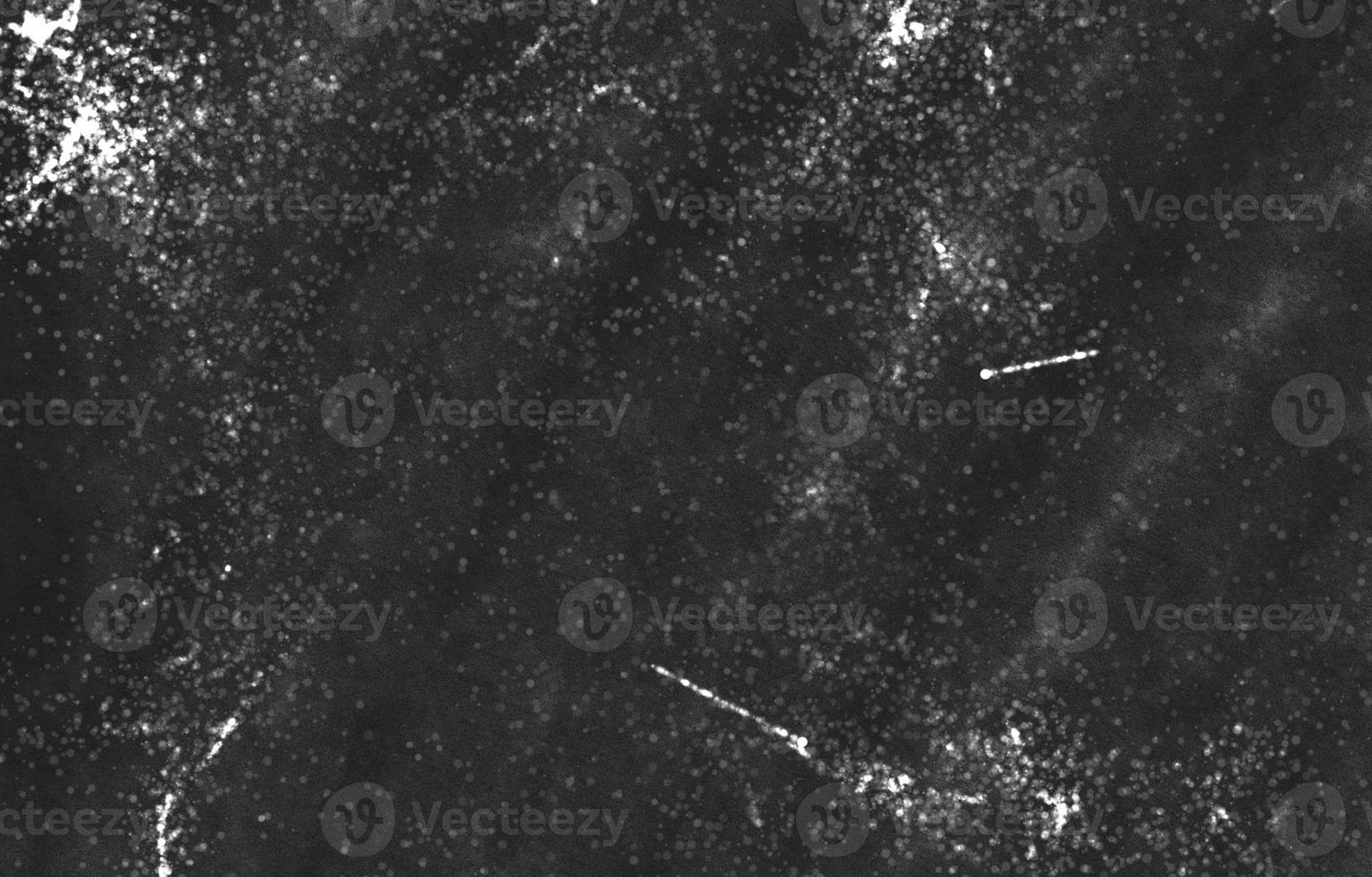 Grunge Black And White Urban. Dark Messy Dust Overlay Distress Background. Easy To Create Abstract Dotted, Scratched, Vintage Effect With Noise And Grain photo