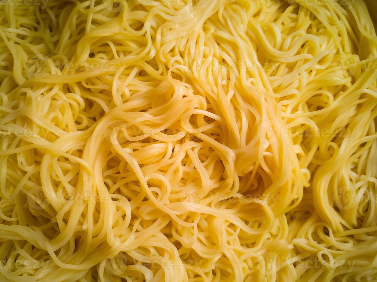 The noodles for cooking Ramen is a Japanese dish image close up. photo
