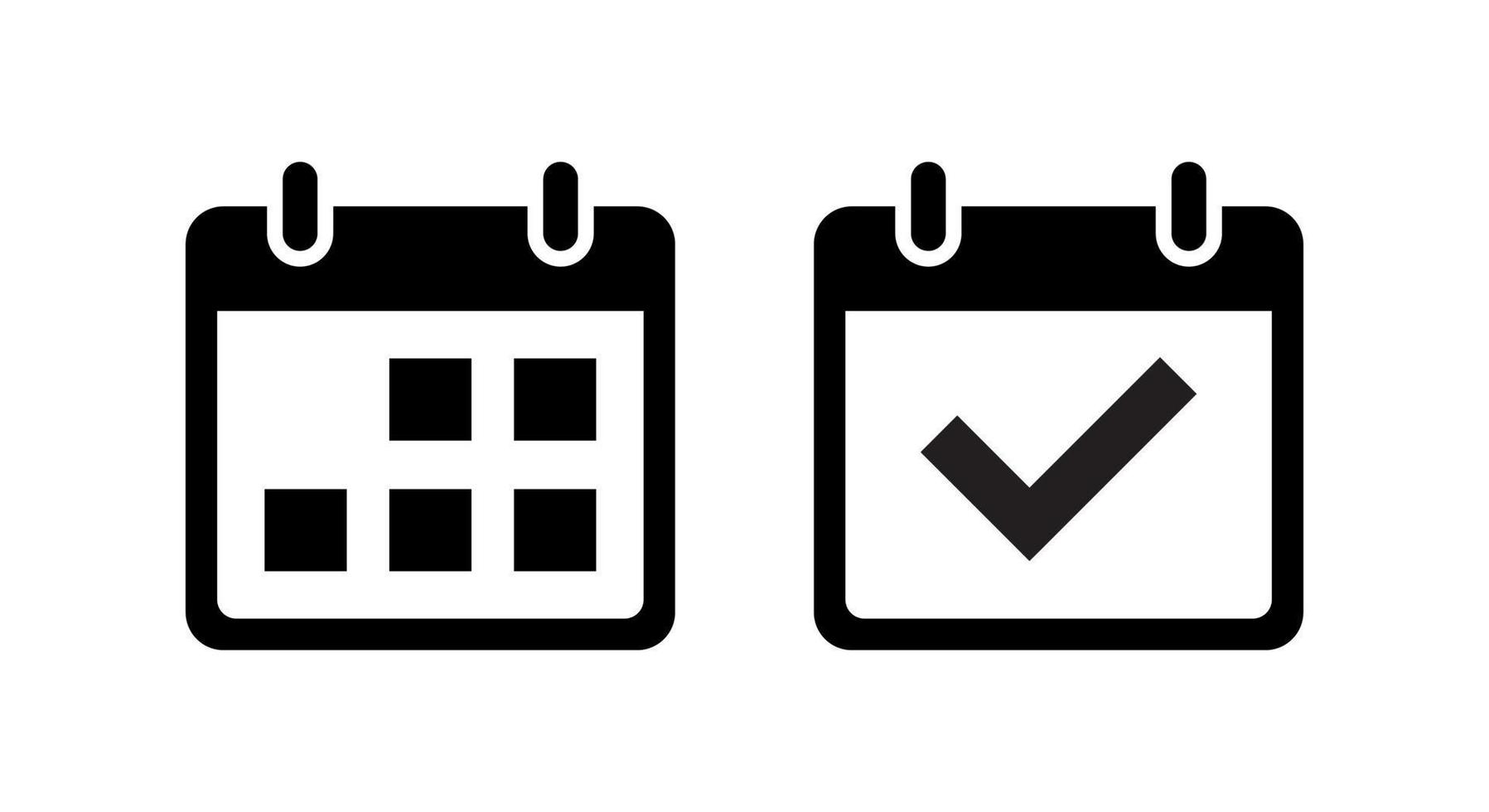 Calendar, schedule date icon vector in clipart style