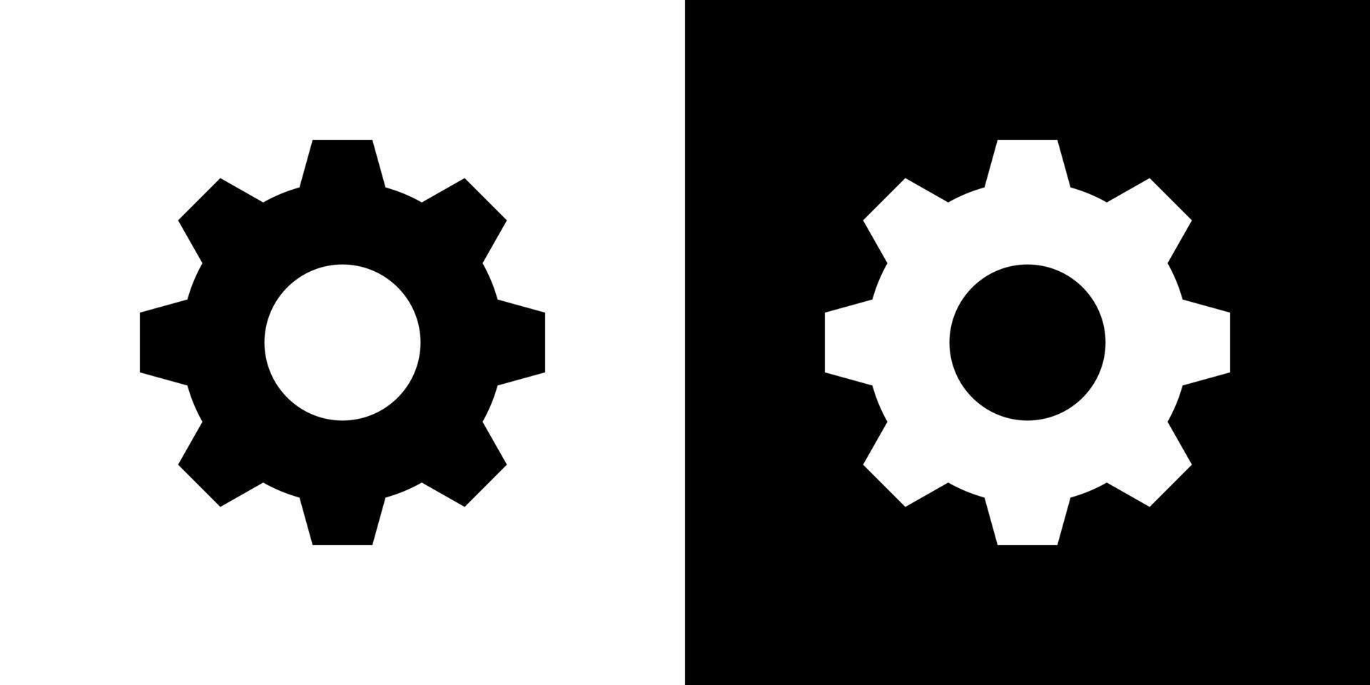 Settings, gear, setup icon vector in clipart style