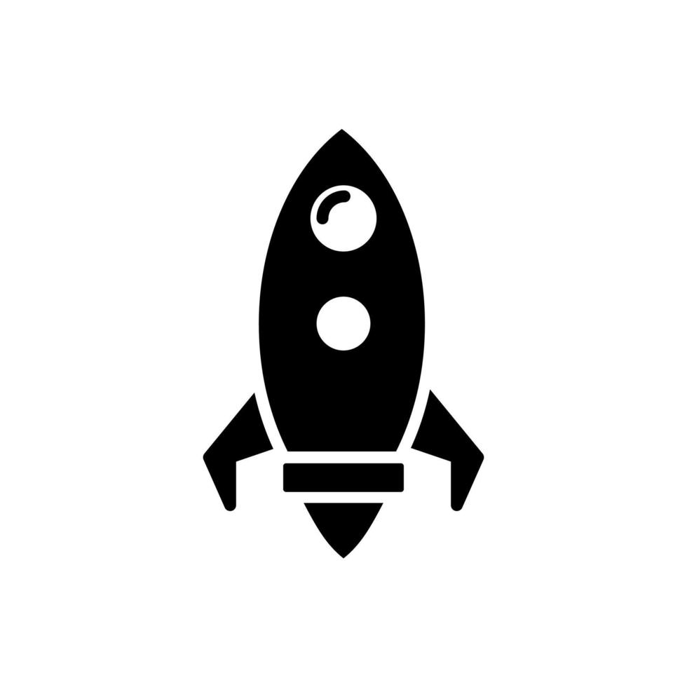 rocket launch icon vector