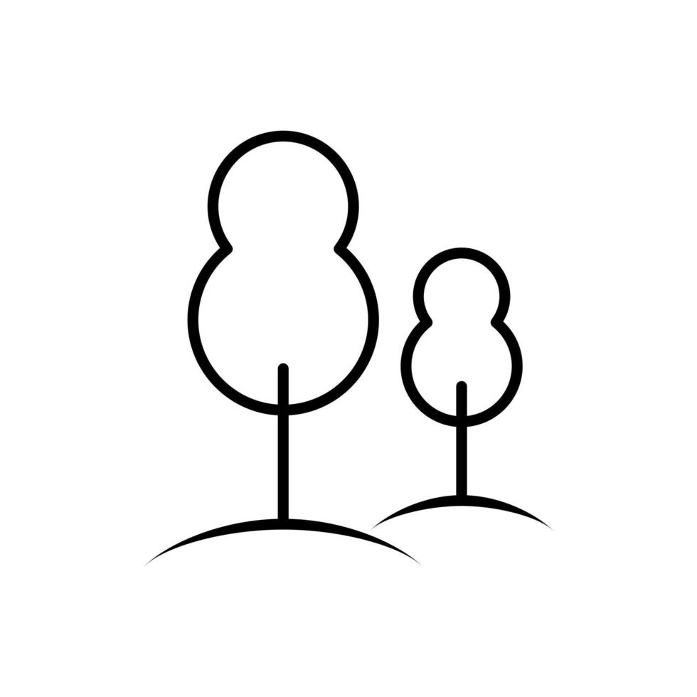 forest tree icon vector