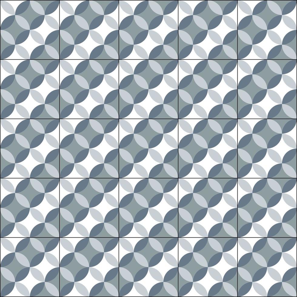 Classic patterns of ceramic tiles Vector photo