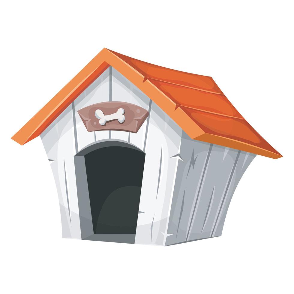 dog house illustration vector