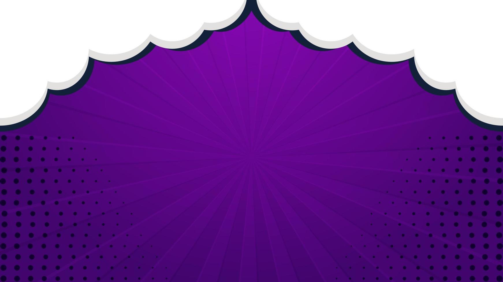 Abstract Comic Book Background Design with Cloud Bubbles vector