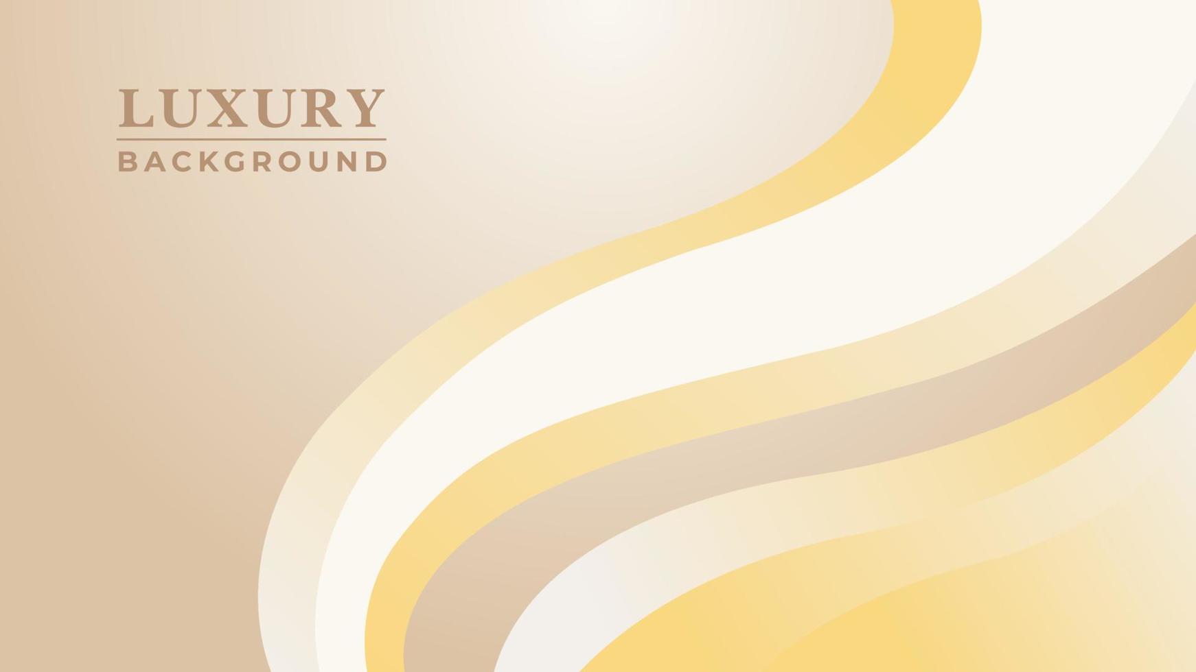 Unique Style Gradient Golden Luxury Background Design vector