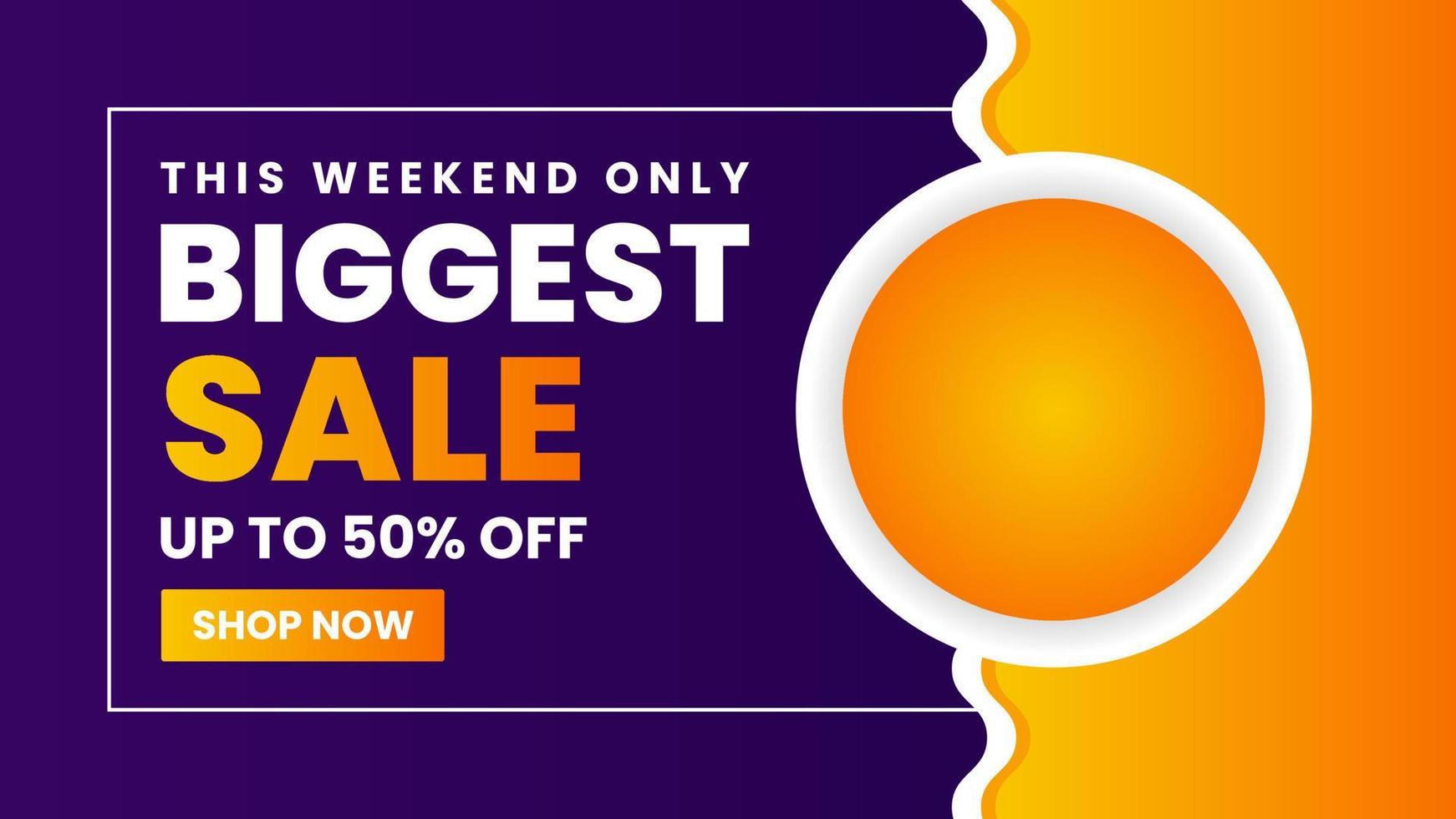 Biggest Sale Discount Background Design vector