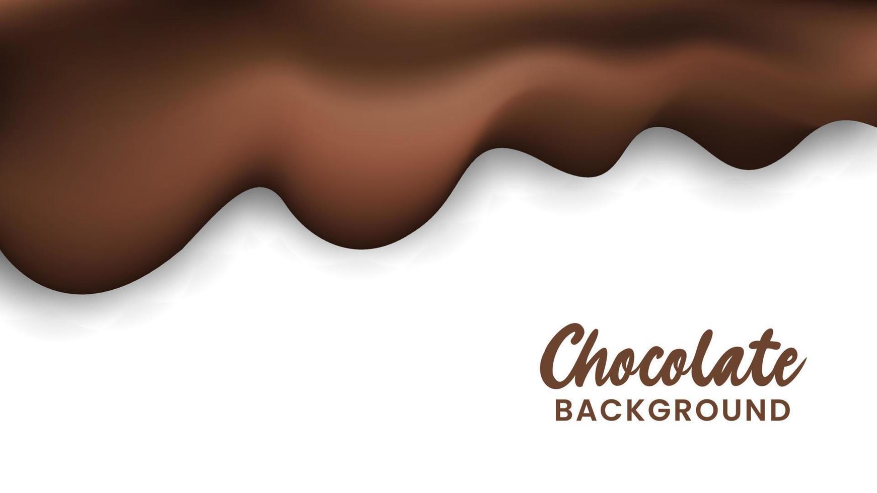 Chocolate Creamy Liquid Background Design vector