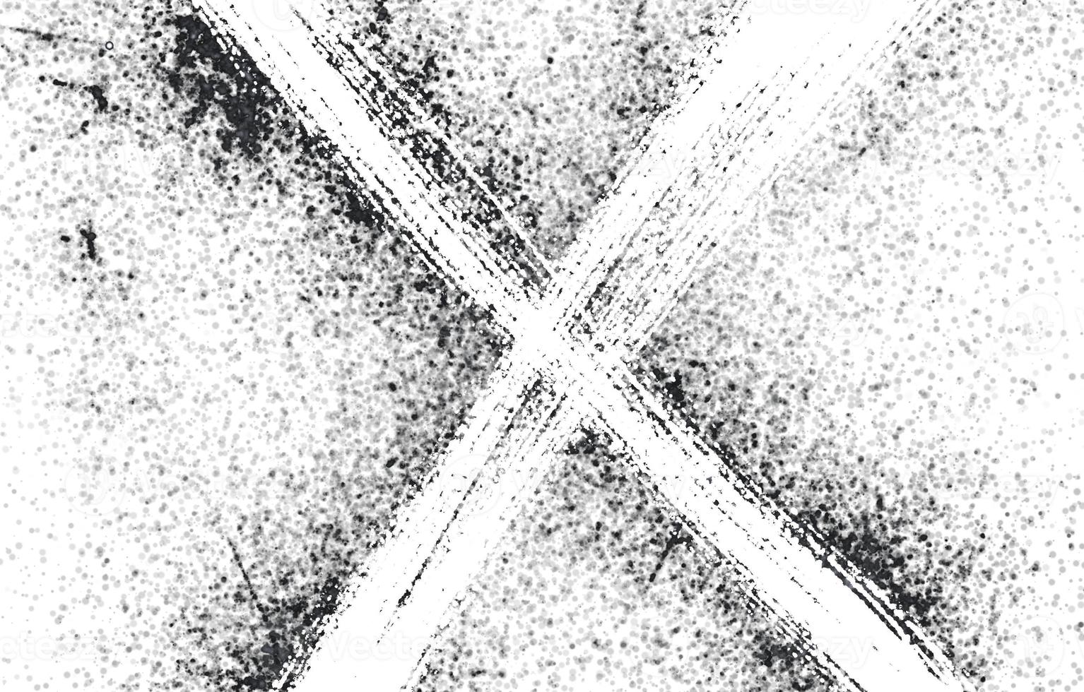 Grunge Black And White Urban. Dark Messy Dust Overlay Distress Background. Easy To Create Abstract Dotted, Scratched, Vintage Effect With Noise And Grain photo