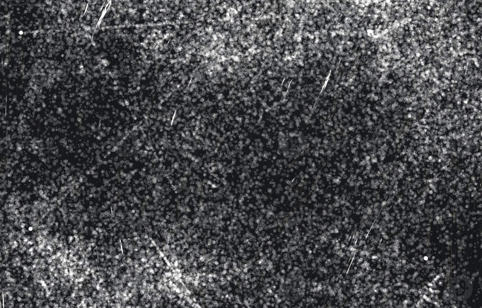 Dark Messy Dust Overlay Distress Background. Easy To Create Abstract Dotted, Scratched, Vintage Effect With Noise And Grain photo
