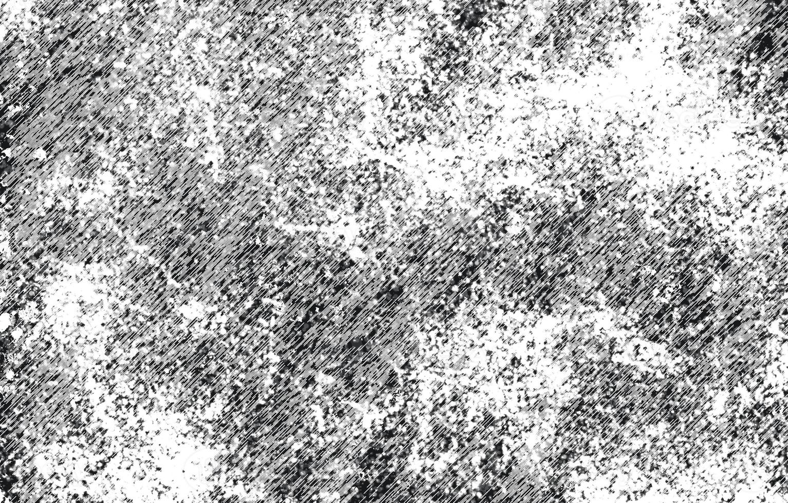 Grunge Black And White Urban. Dark Messy Dust Overlay Distress Background. Easy To Create Abstract Dotted, Scratched, Vintage Effect With Noise And Grain photo