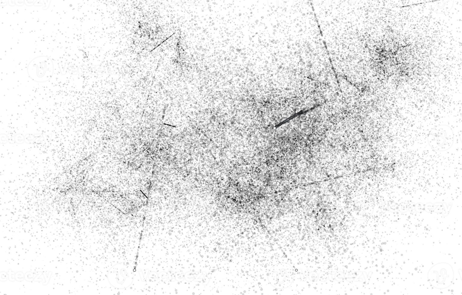 Dark Messy Dust Overlay Distress Background. Easy To Create Abstract Dotted, Scratched, Vintage Effect With Noise And Grain photo
