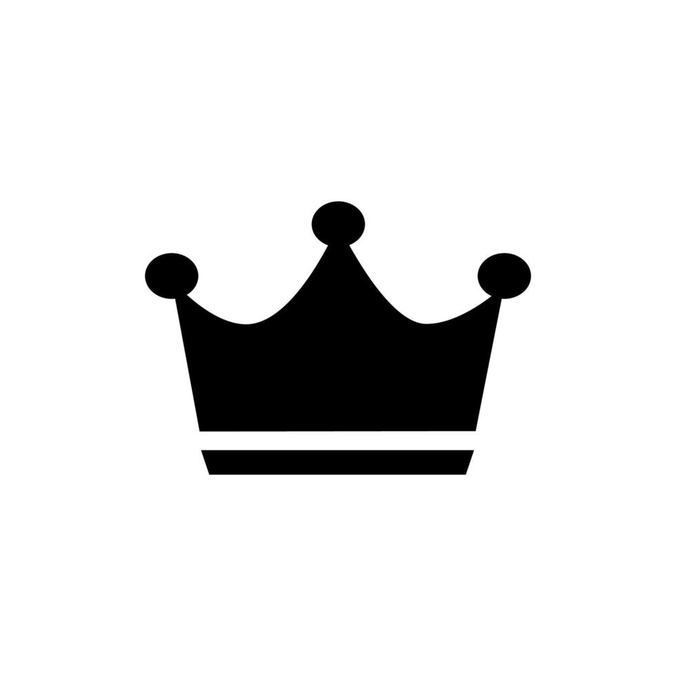 Simple crown icon on white background. Element of design  icon for websites, web design, mobile app, info graphics and development for idea. vector