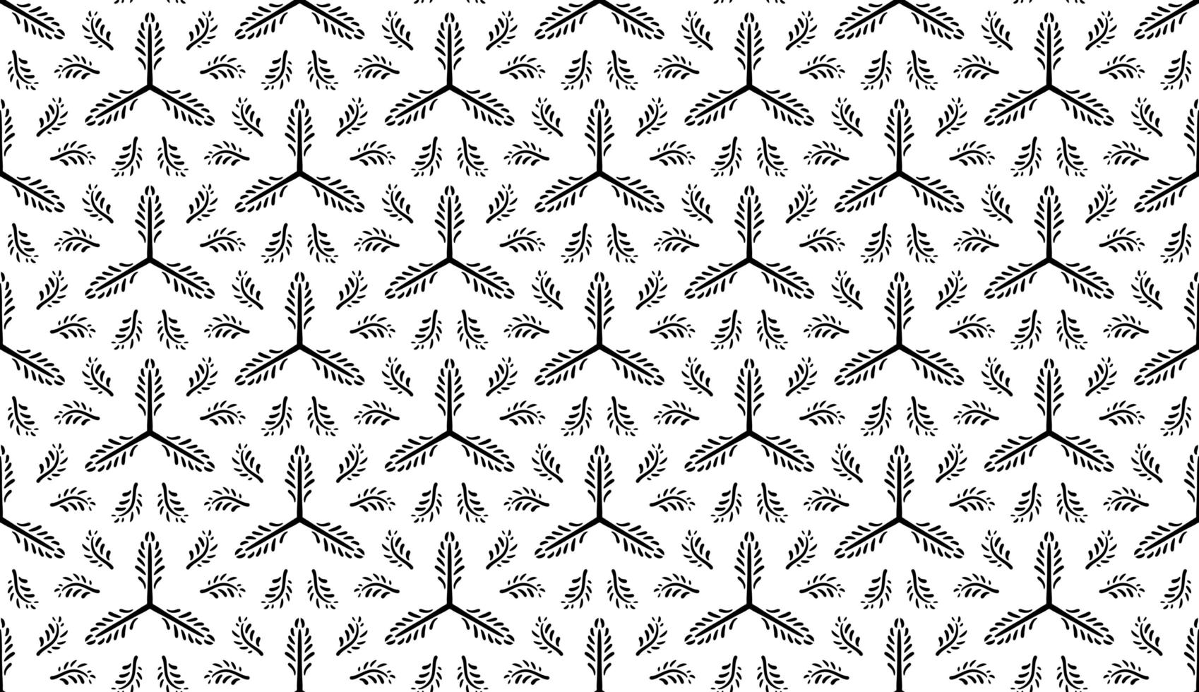 The fabric has a black leaf pattern. photo