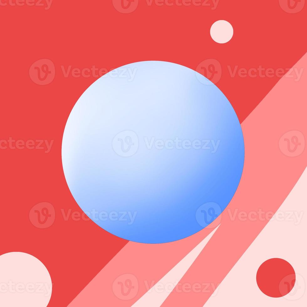 Illustration of balls on a colorful background photo