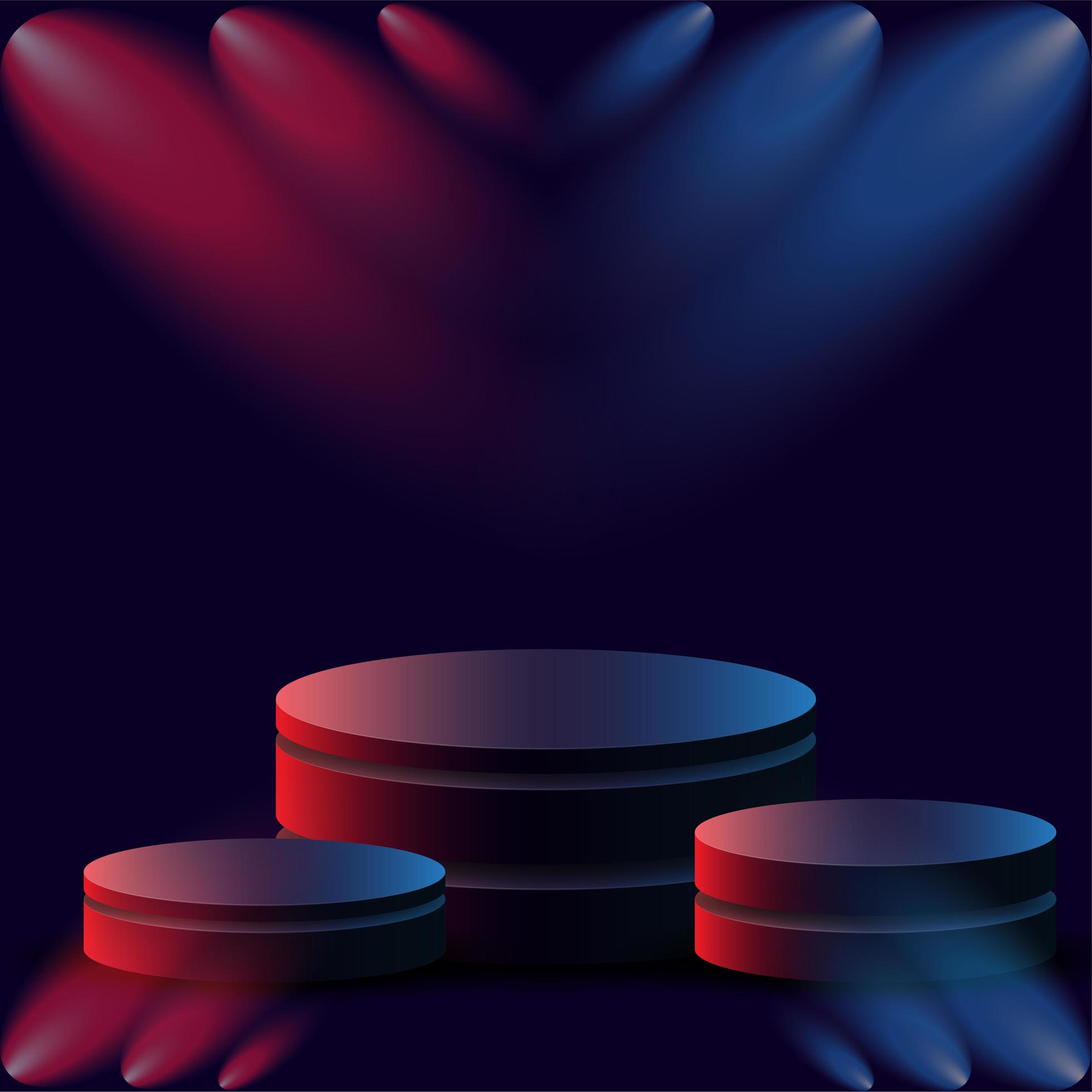 3d podium highlighted lights on dark background 10704922 Stock Photo at
