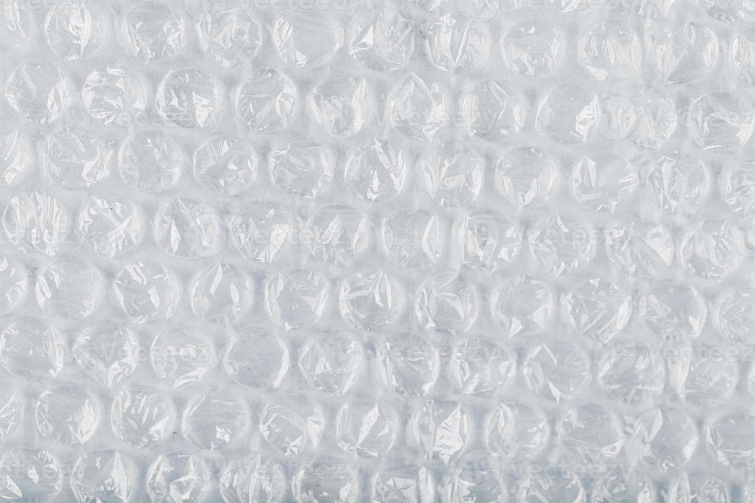 The texture of the packaging air-bubble film on a White background in full screen photo