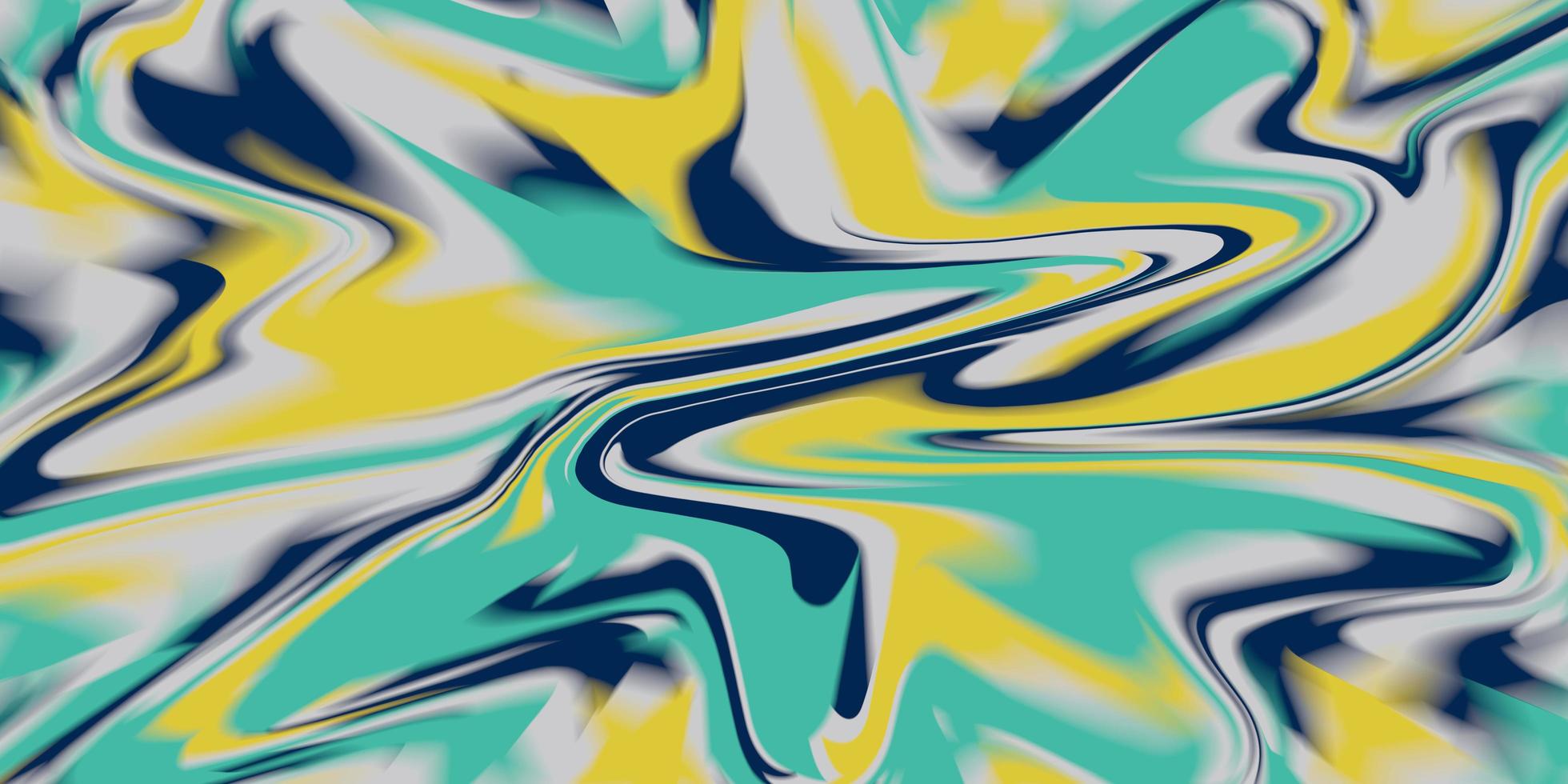 Abstract Wavy Liquid Mixed Yellow Indigo Blue Design Background Wallpaper Web Page Element Fabric Design Modern Fashion photo