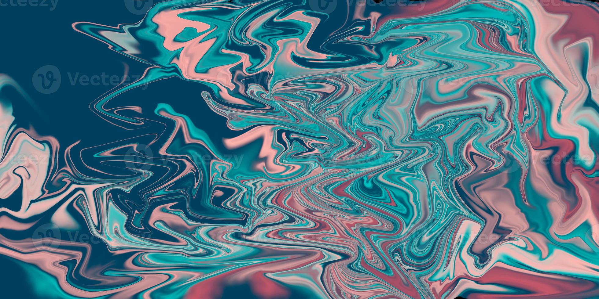 abstracto fluido ondulado colores mezclados azul índigo rosa diseño