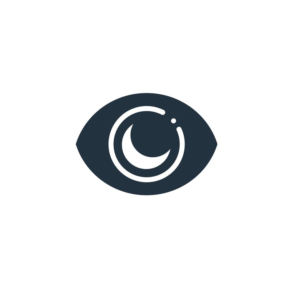 Eye icon in trendy flat style isolated on white background. eye symbol for web and mobile apps. vector