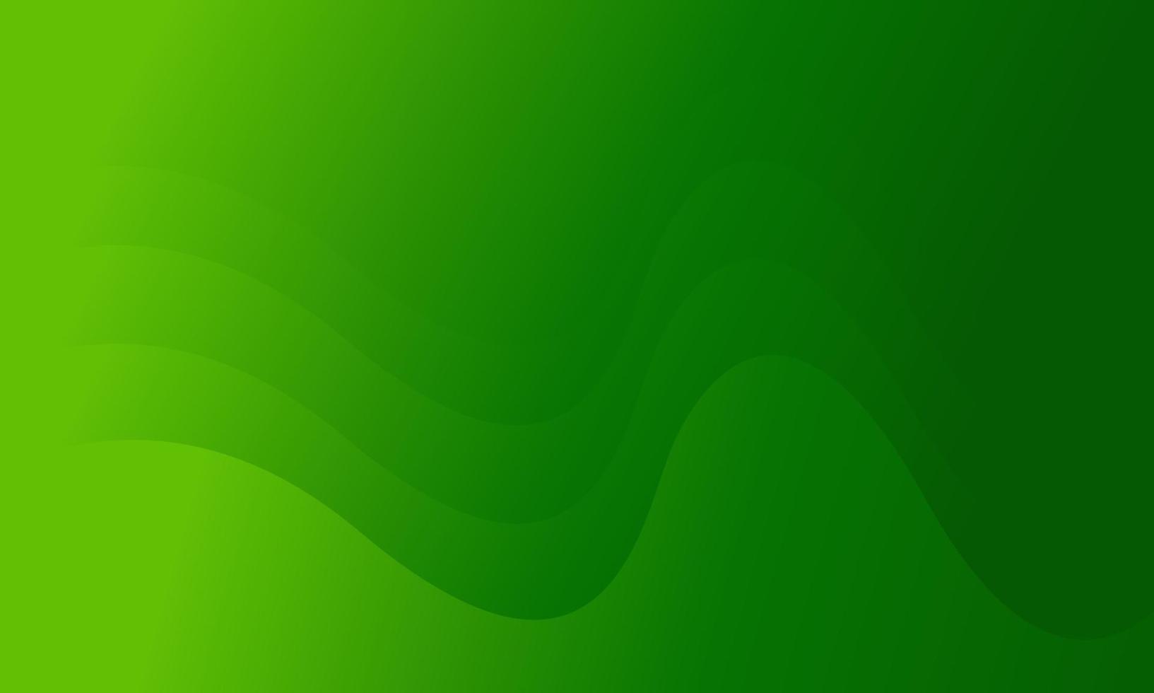 Green abstract background with wave concept for banner, flyer, landing page or poster vector